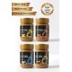 4'lü Paket: Proteinli Fıstık Ezmesi (Karamel, Muz, Vanilya, Kakao) | Fıstık Proteini, Maca Kökü Tozu ile | 325 gr x 4