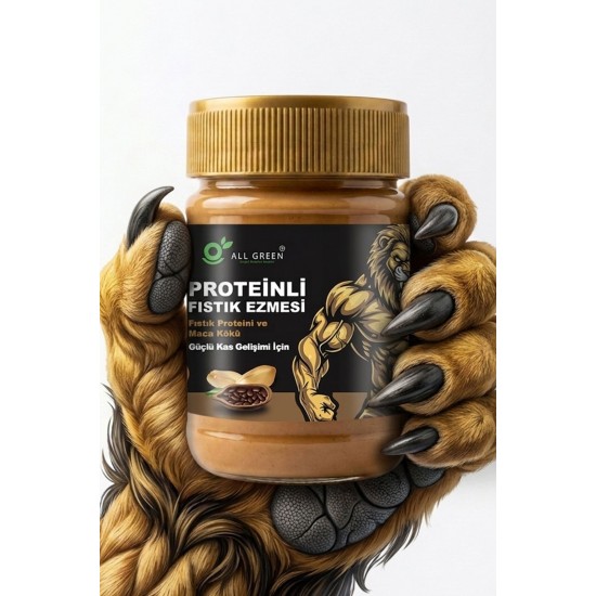 Protein, Maca Kökü Tozu ve Kakaolu Fıstık Ezmesi – Doğal Güç, Performans ve Kas Desteği! 325 gr